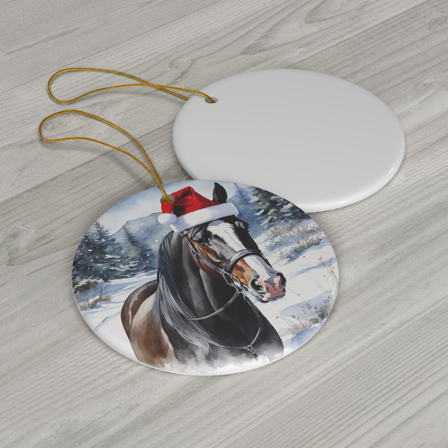 Ceramic Ornament - Horse Christmas      Item #9073757