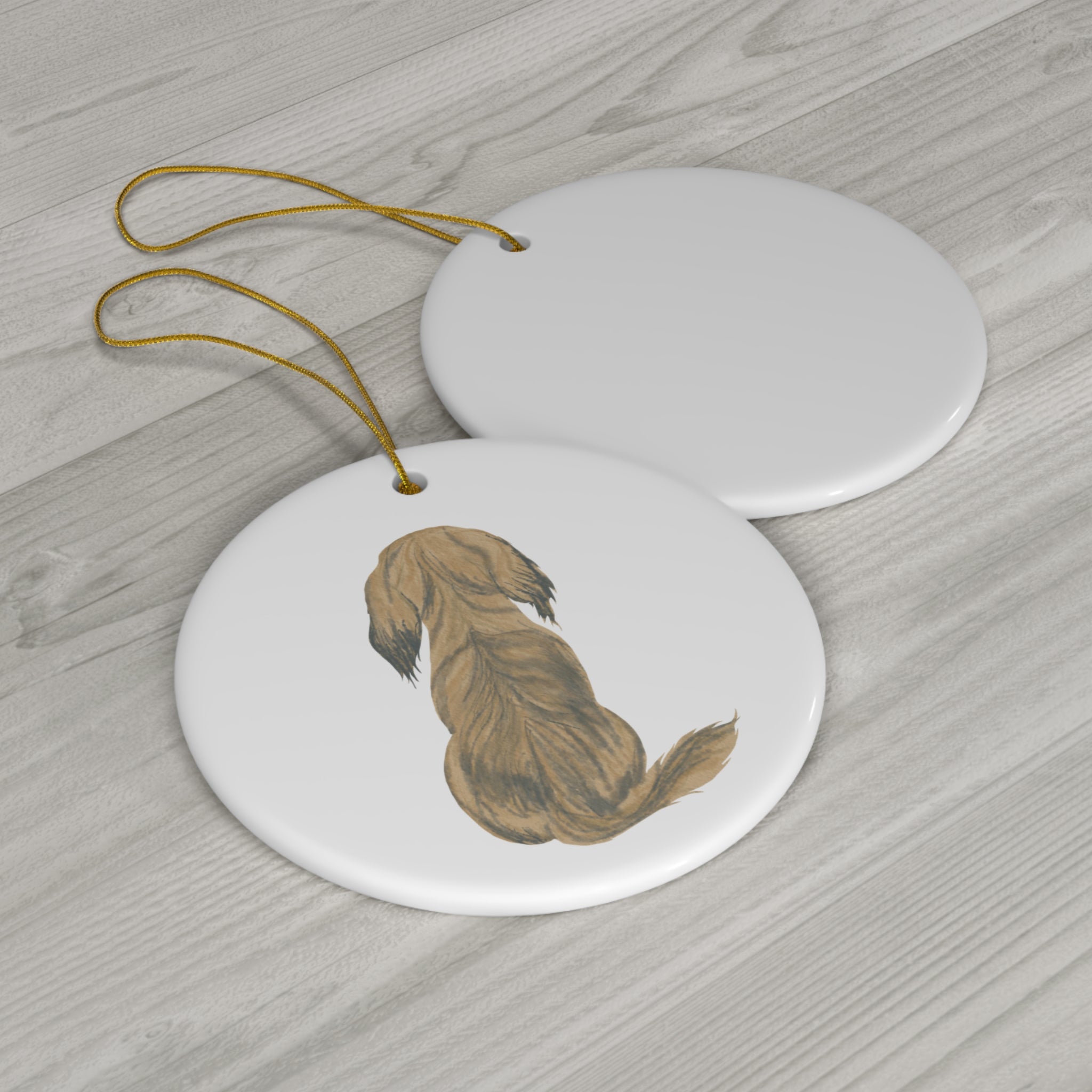 Dog Ceramic Disc Ornament         Item #2468377
