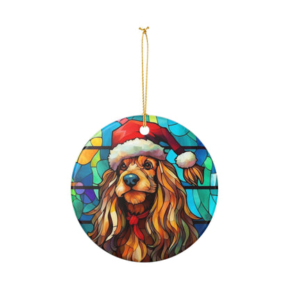 Christmas Dog Ceramic Ornament    Item #465146