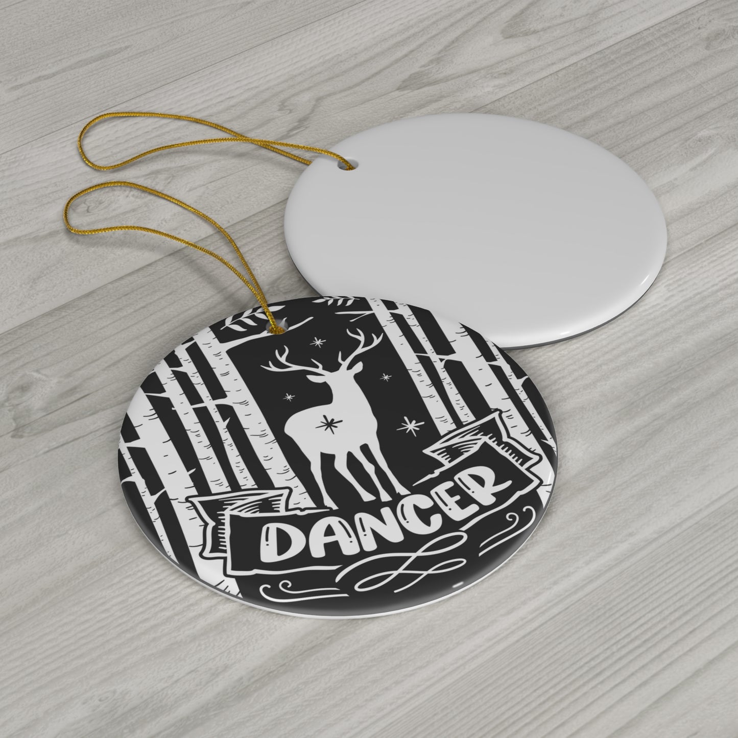 Dancer Ceramic Disc Ornament           Item #6526408