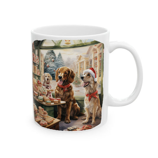 Christmas Puppy in Bookshop Ceramic Mug 11oz  Item #866549