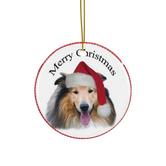 Ceramic Ornament - Merry Christmas Dog     Item #6934112