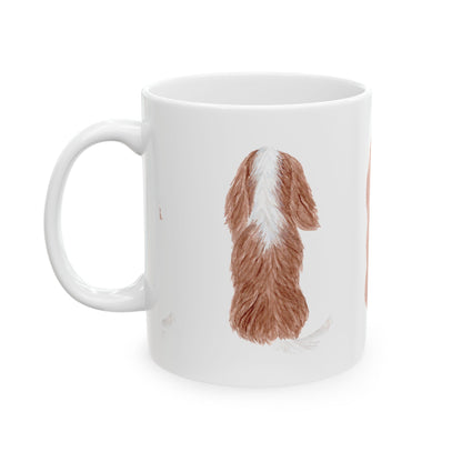 Cavalier King Charles Spaniel Back-View Ceramic Mug 11oz   Item #818