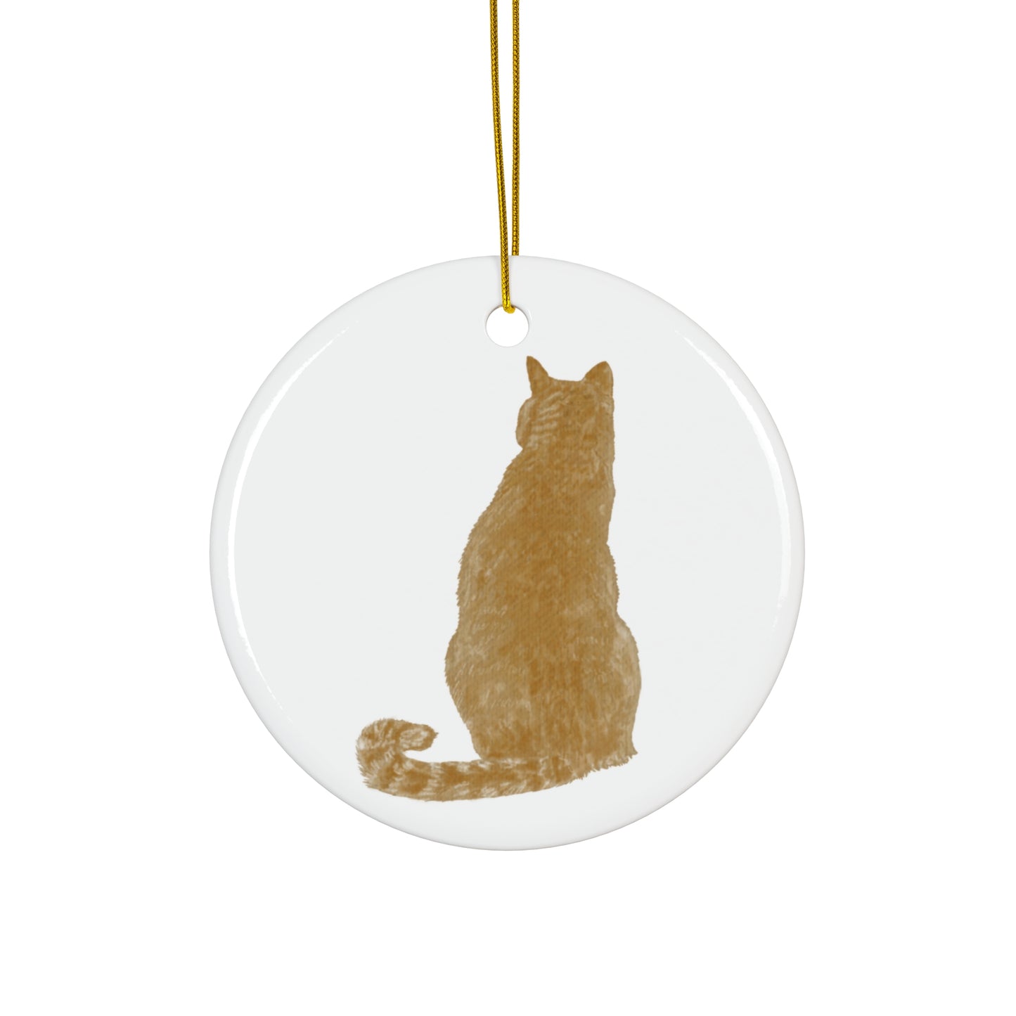 Cat Ceramic Disc Ornament         Item #9367809