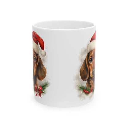 Christmas Dog Mug – Festive Holiday Coffee Cup  11oz  Item #232323