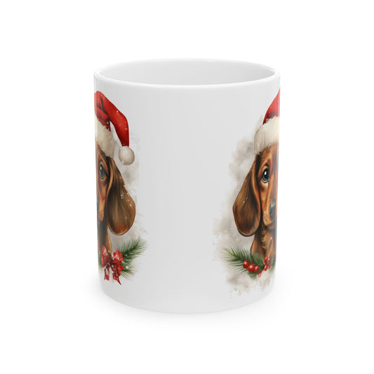 Christmas Dog Mug – Festive Holiday Coffee Cup  11oz  Item #232323
