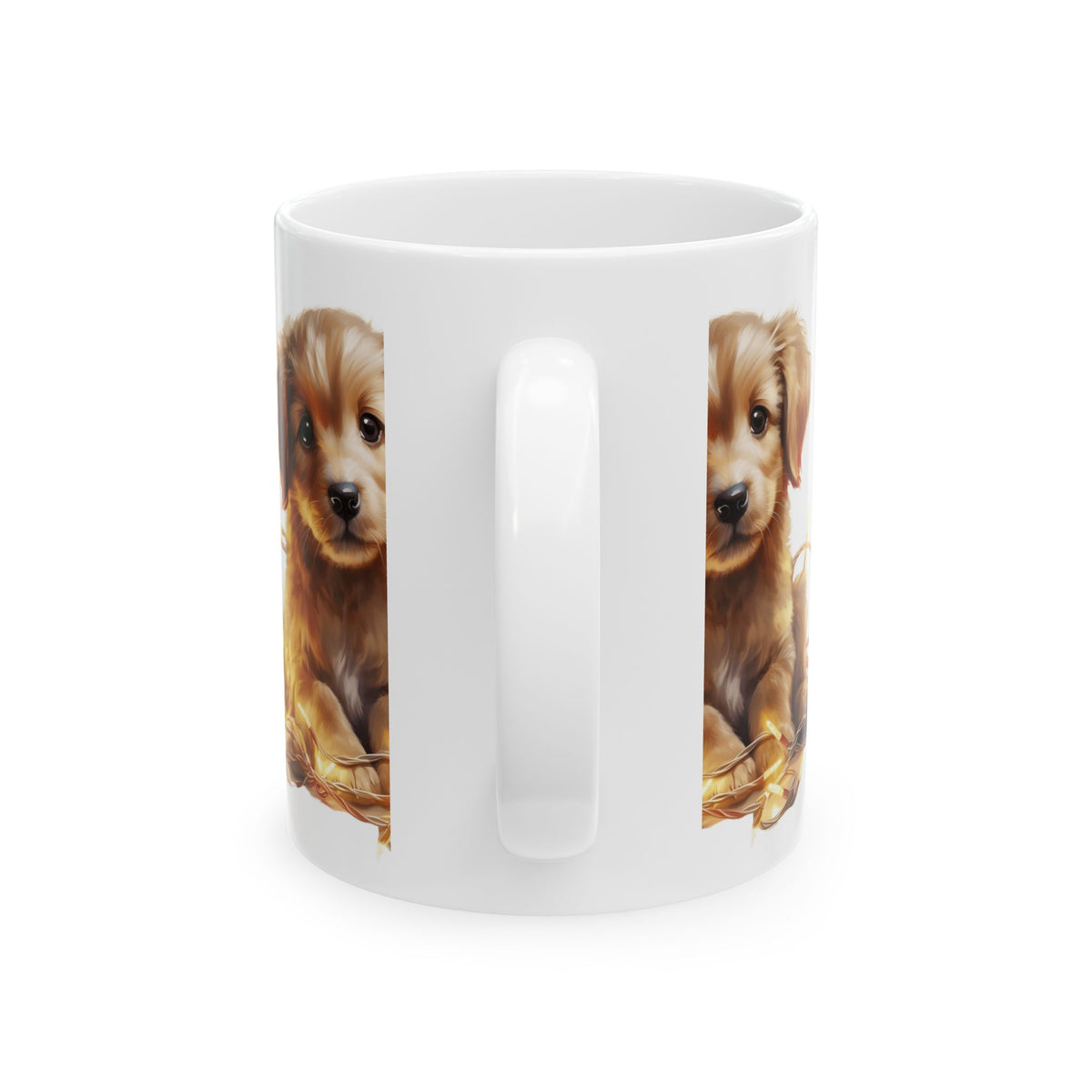 Cute Puppy Ceramic Mug — Adorable Golden Retriever Puppy Coffee Cup 11oz  Item #380649