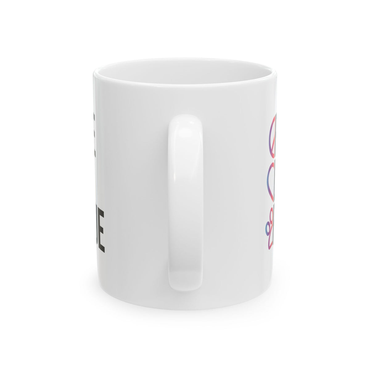 Peace Love Rescue Ceramic Mug – Animal Rescue Gift 11oz   Item #866488