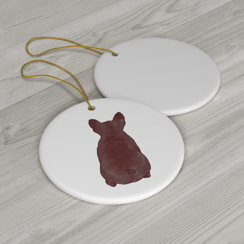 Dog Ceramic Disc Ornament          Item #5825017