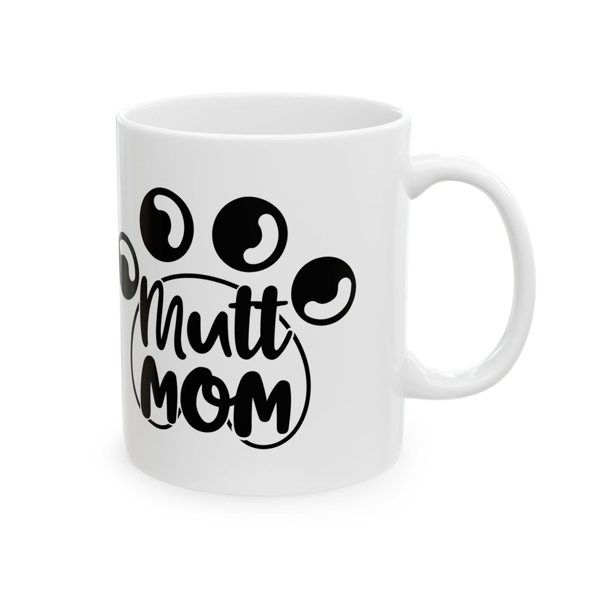 Mama Mom Ceramic Mug – Cute Paw Print Coffee Cup for New Moms & Pet Lovers 11oz   Item #515835