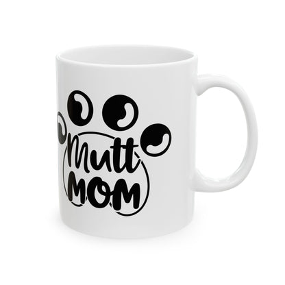Mama Mom Ceramic Mug – Cute Paw Print Coffee Cup for New Moms & Pet Lovers 11oz   Item #515835