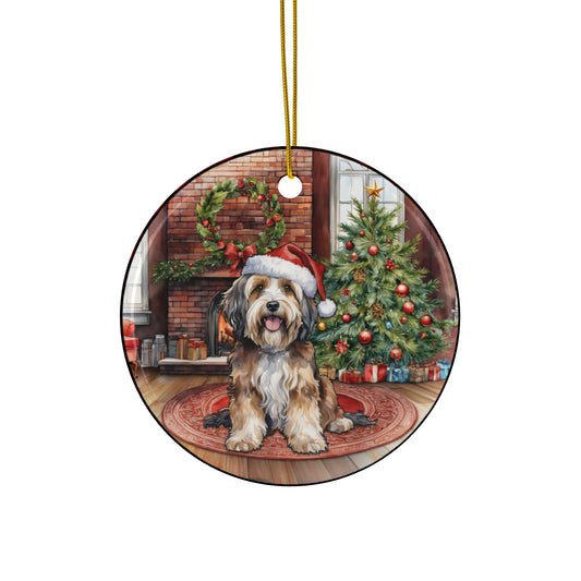 Ceramic Ornament - Tibetan Terrier Christmas Dog       Item #8862713