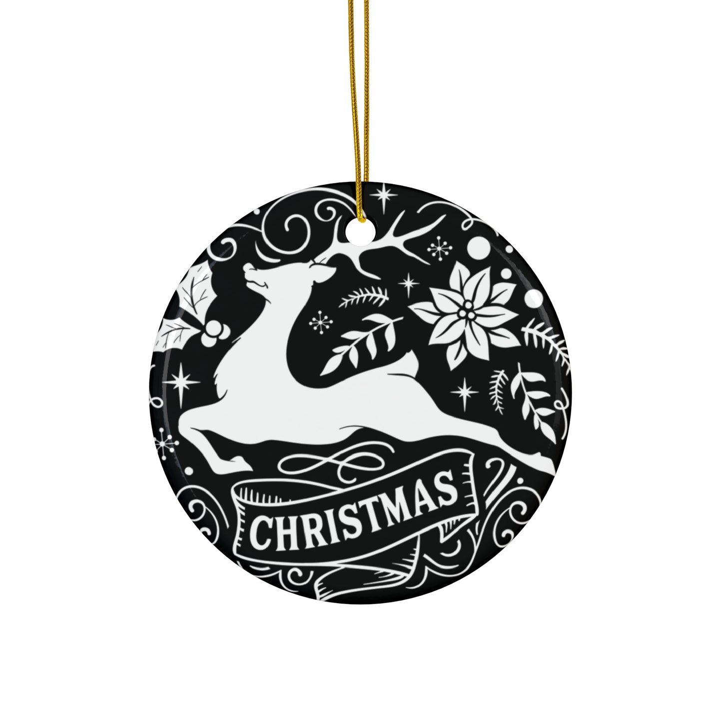 Christmas Ceramic Disc Ornament         Item #9988675