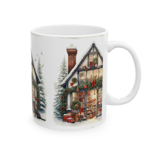 Christmas Cottagecore Village Ceramic Mug  11oz    Item #821669