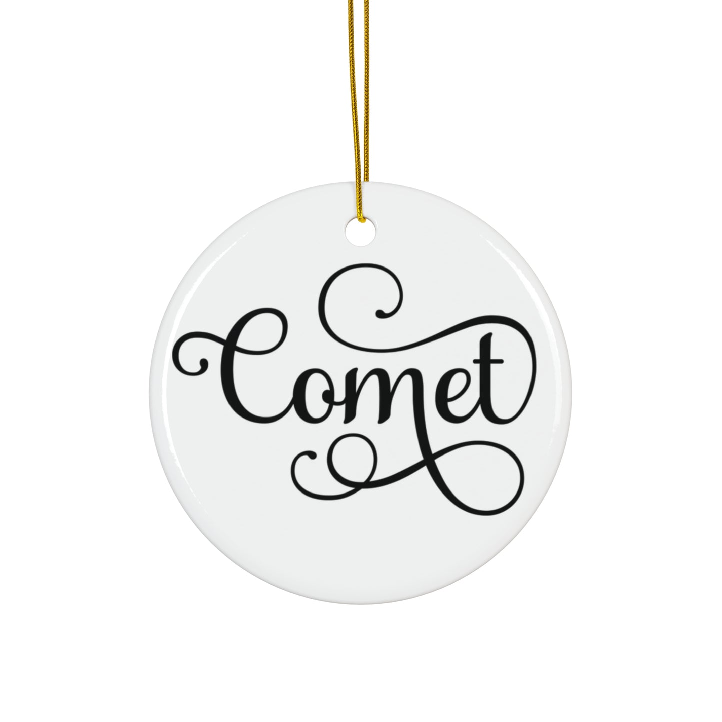 Comet Reindeer Ceramic Ornament By Santa's Creations     Item #273311