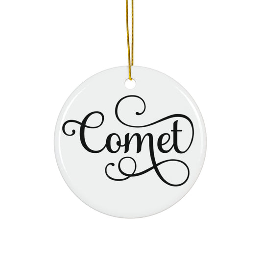 Comet Reindeer Ceramic Ornament By Santa's Creations     Item #273311