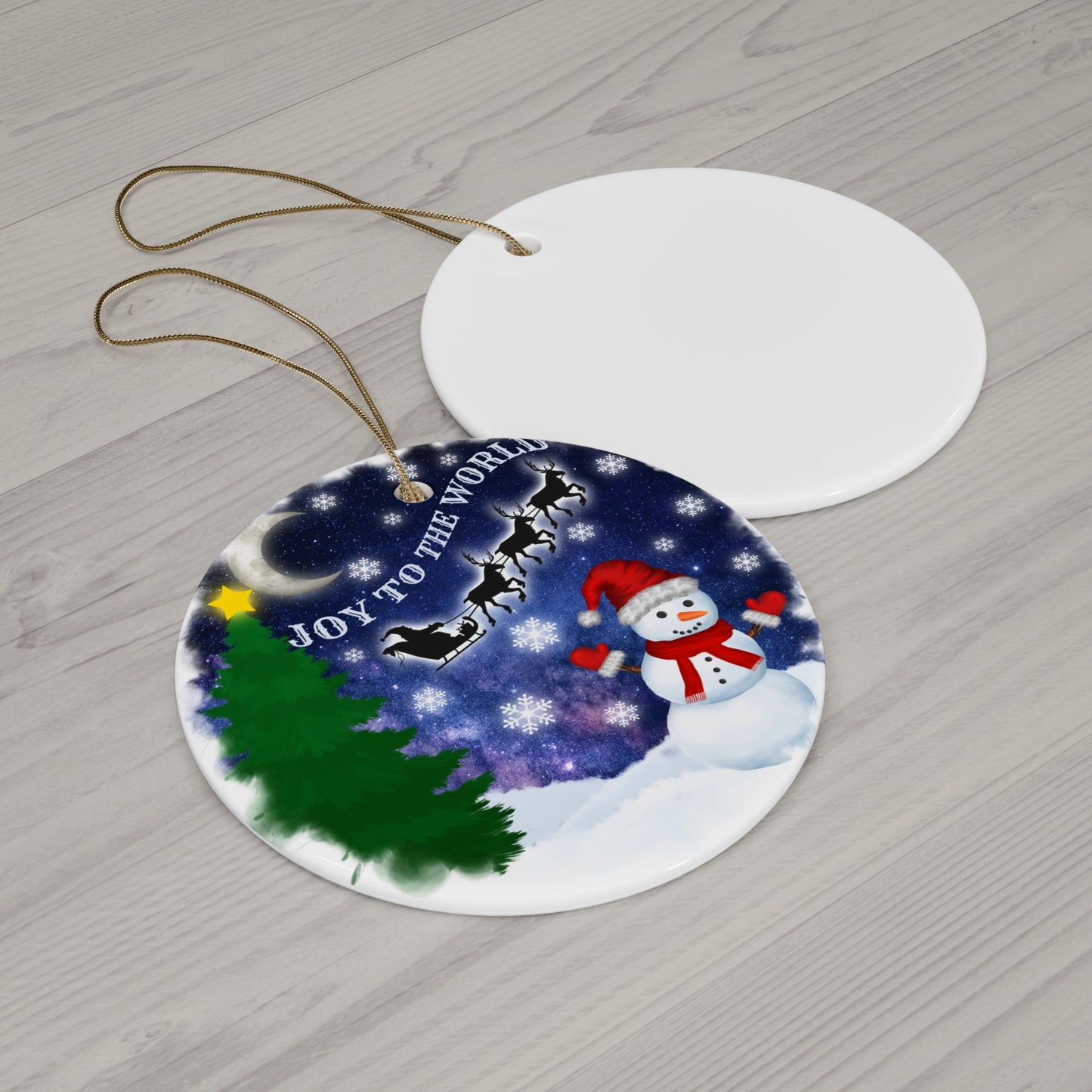 Joy To The World Ceramic Disc Ornament     Item #747534