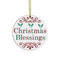 Christmas Blessings Ceramic Disc Ornament         Item #9902278
