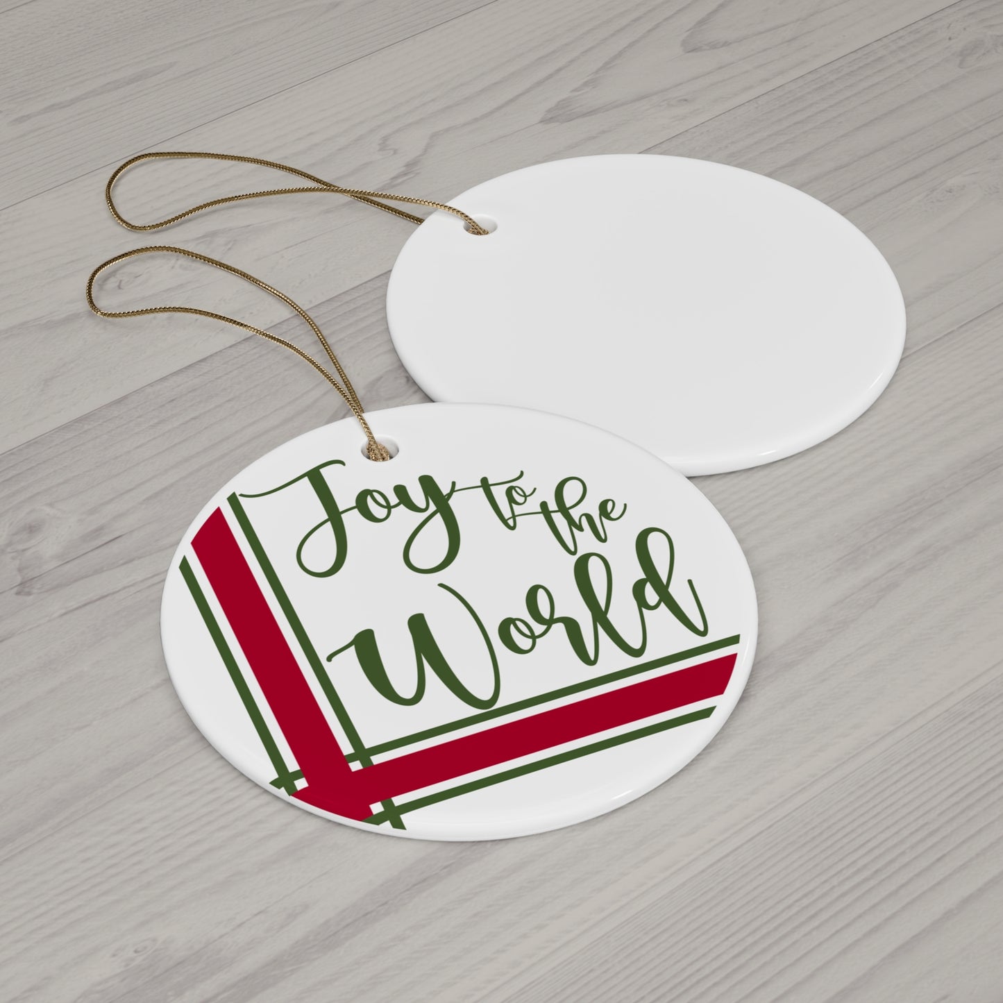 Joy To The World Ceramic Disc Ornament      Item #1580595