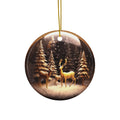 Globe Deer Ceramic Ornament          Item #4578589