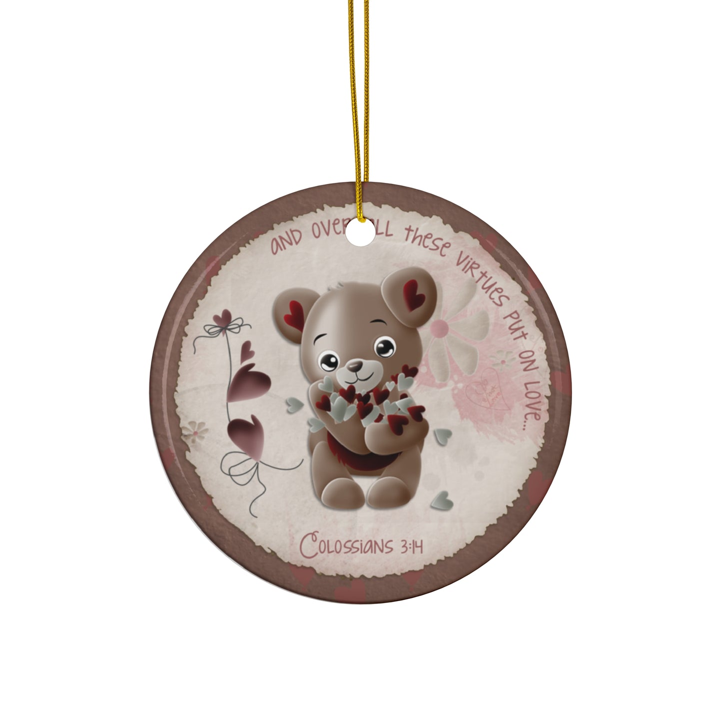 Bear Ceramic Disc Ornament         Item #7051886