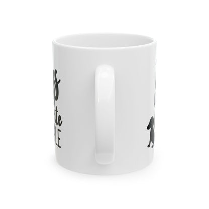 Dog Lover Ceramic Mug – “Dogs Are My Favorite People” 11oz   Item #740746
