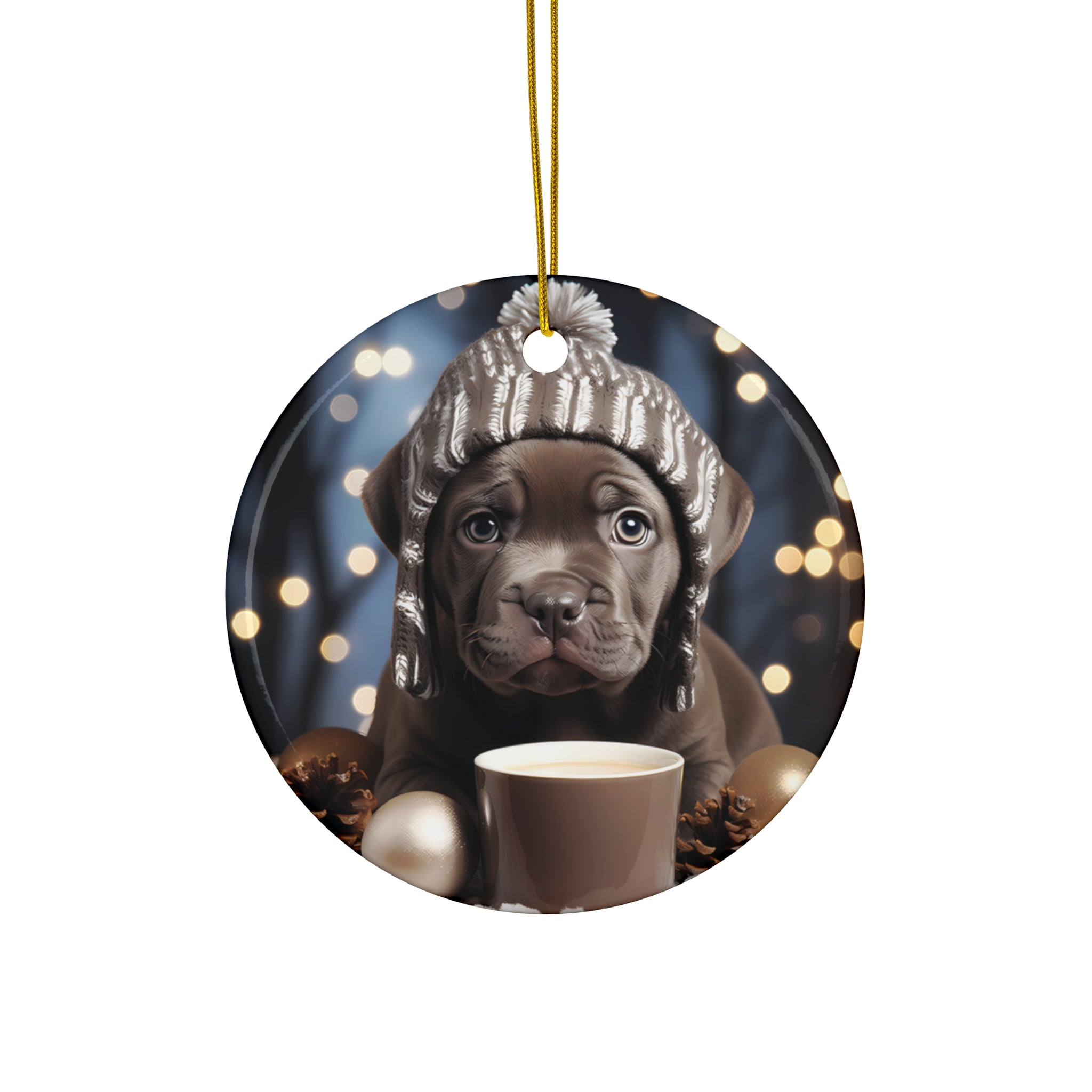 Dog Ceramic Disc Ornament         Item #2606138