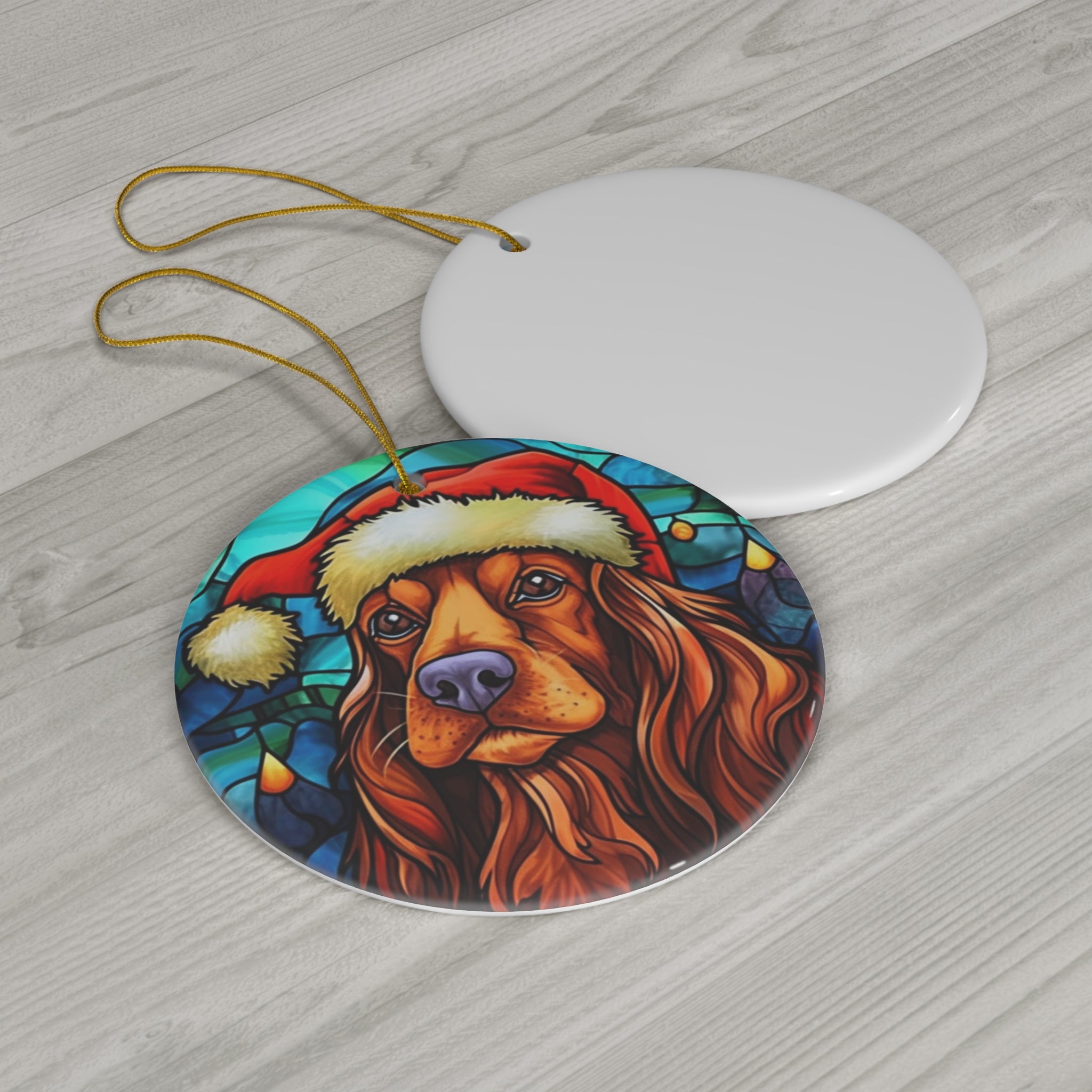 Dog Ceramic Disc Ornament           Item #4576827