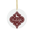 Rudolph Reindeer Ceramic Disc Ornament       Item #763857