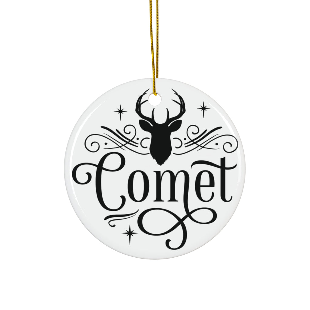 Comet Reindeer Ceramic Ornament By Santa's Creations     Item #605176 - Buckshot's Bargain Barn