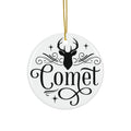 Comet Reindeer Ceramic Ornament By Santa's Creations     Item #605176 - Buckshot's Bargain Barn