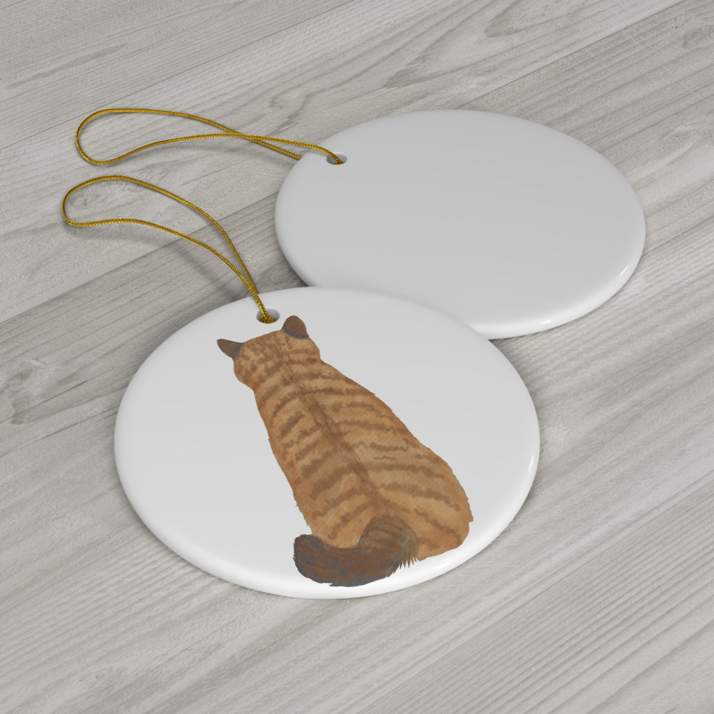 Cat Ceramic Ornament            Item #409621