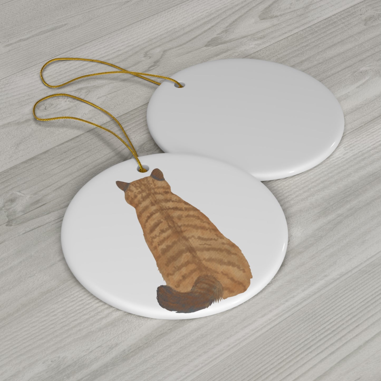 Cat Ceramic Ornament            Item #409621