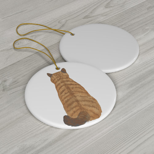 Cat Ceramic Ornament            Item #409621