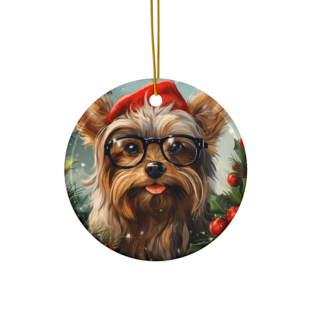 Dog Ceramic Disc Ornament          Item #361354