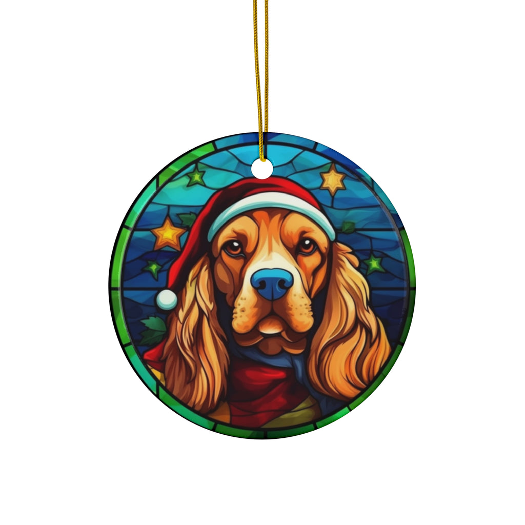 Dog Ceramic Disc Ornament            Item #769259