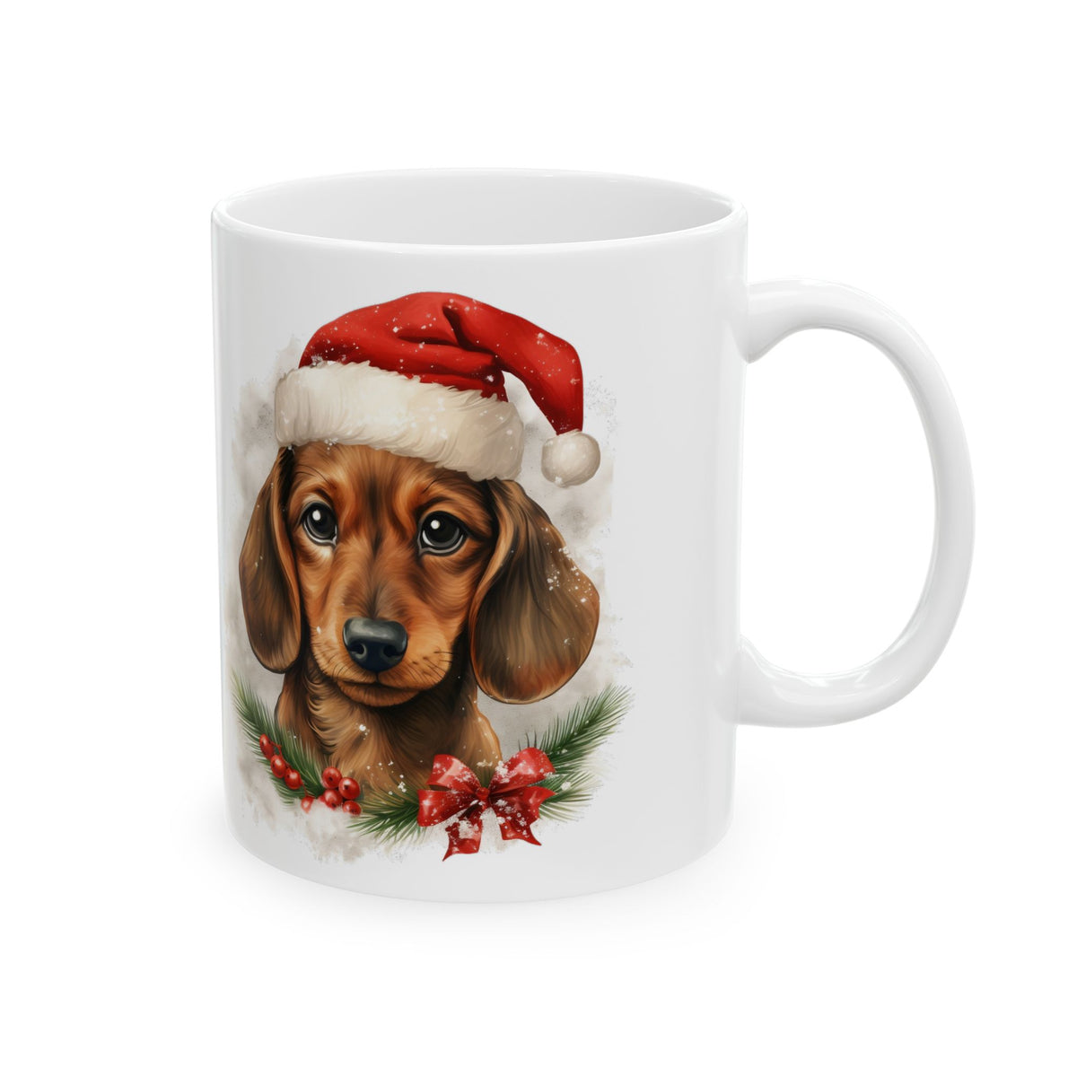 Christmas Dog Mug – Festive Holiday Coffee Cup  11oz  Item #232323
