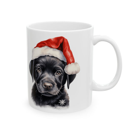 Christmas Black Dog Ceramic Mug  11oz   Item #523284