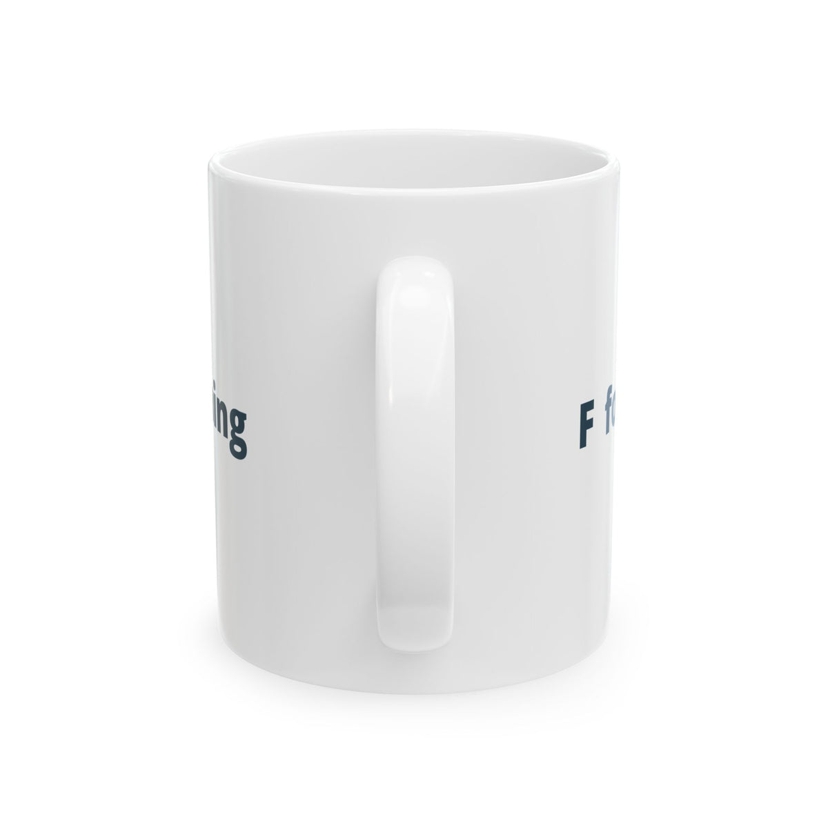 F For Fishing Ceramic Mug — Fishing Coffee Cup 11oz  Item #2656