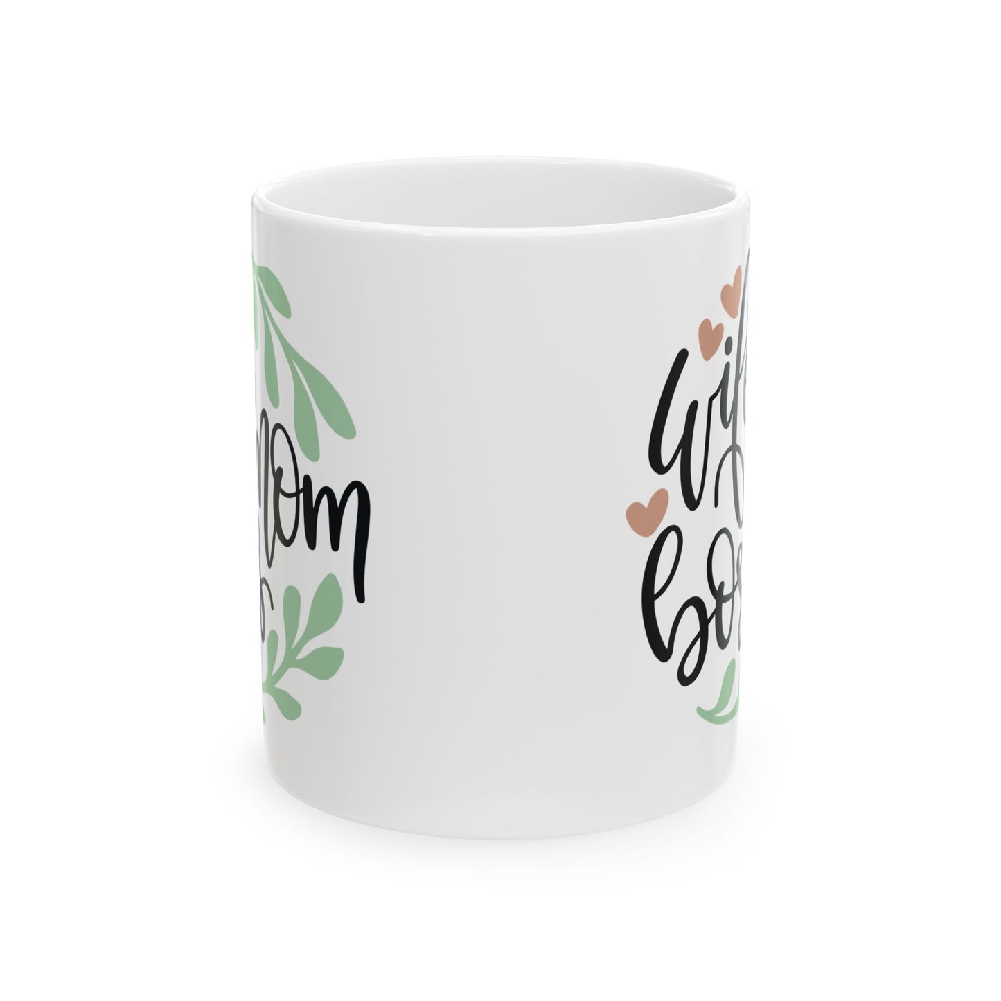 Mom Life Ceramic Mug – "Girl Mom" Floral Coffee Cup 11oz   Item #329683