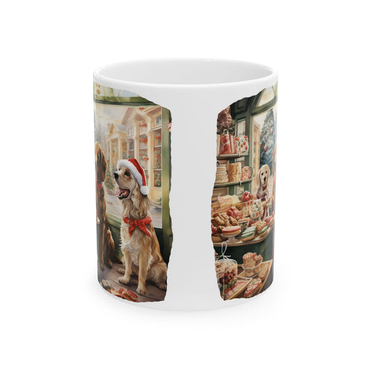 Christmas Puppy in Bookshop Ceramic Mug 11oz  Item #866549
