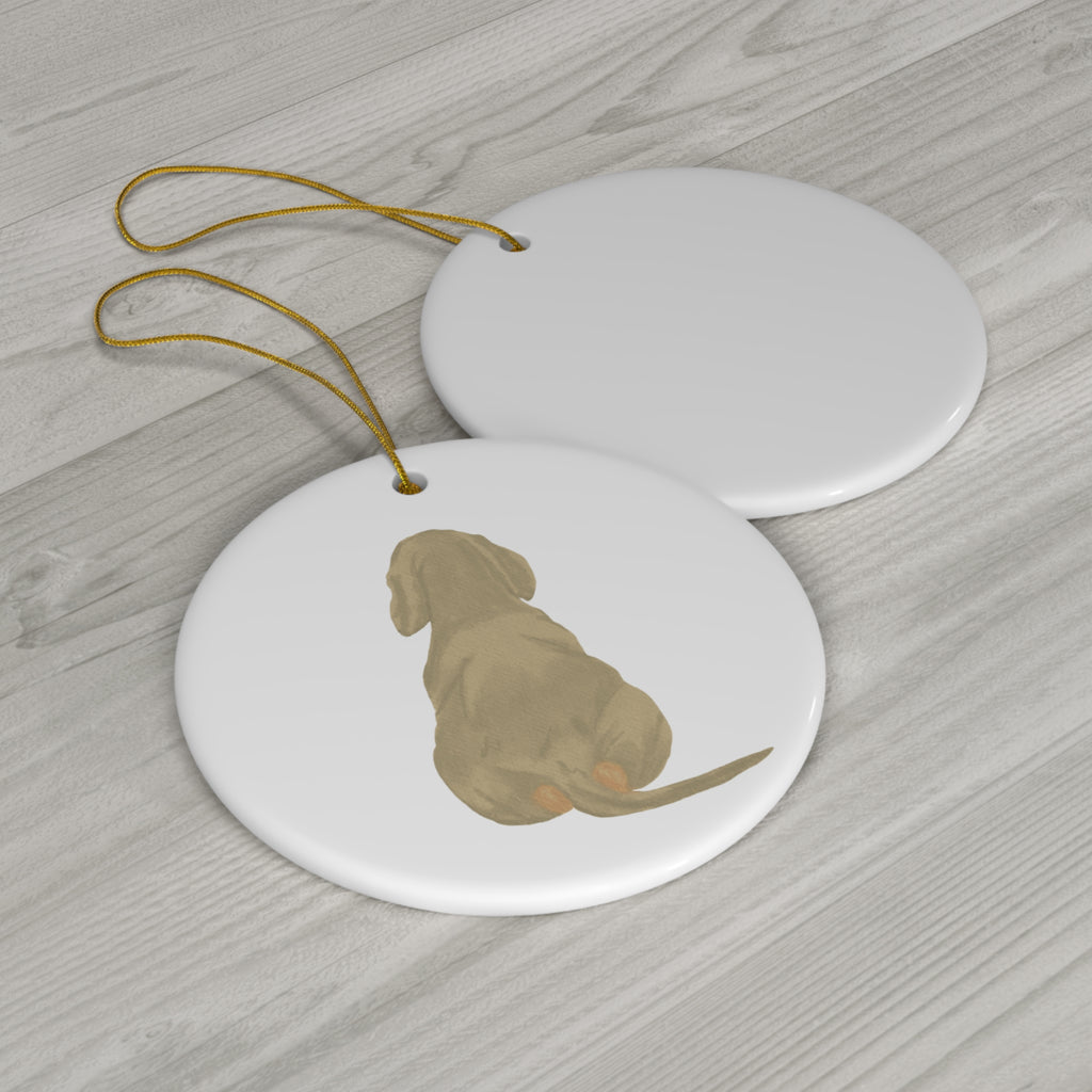 Dog Ceramic Disc Ornament          Item #3112787