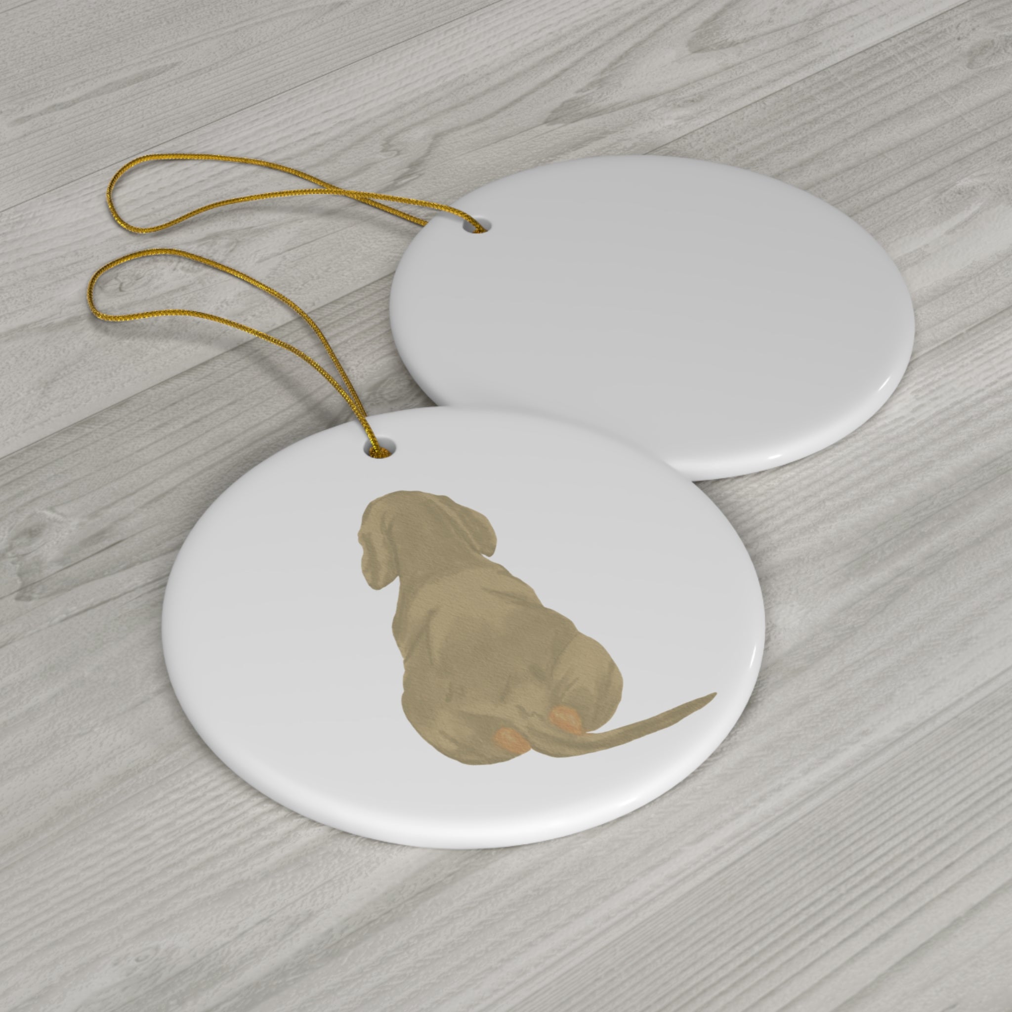 Dog Ceramic Disc Ornament          Item #3112787