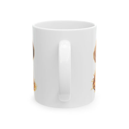 Festive Puppy In Lights Christmas Mug – Holiday Dog Lover Coffee Cup 11oz  Item #73802
