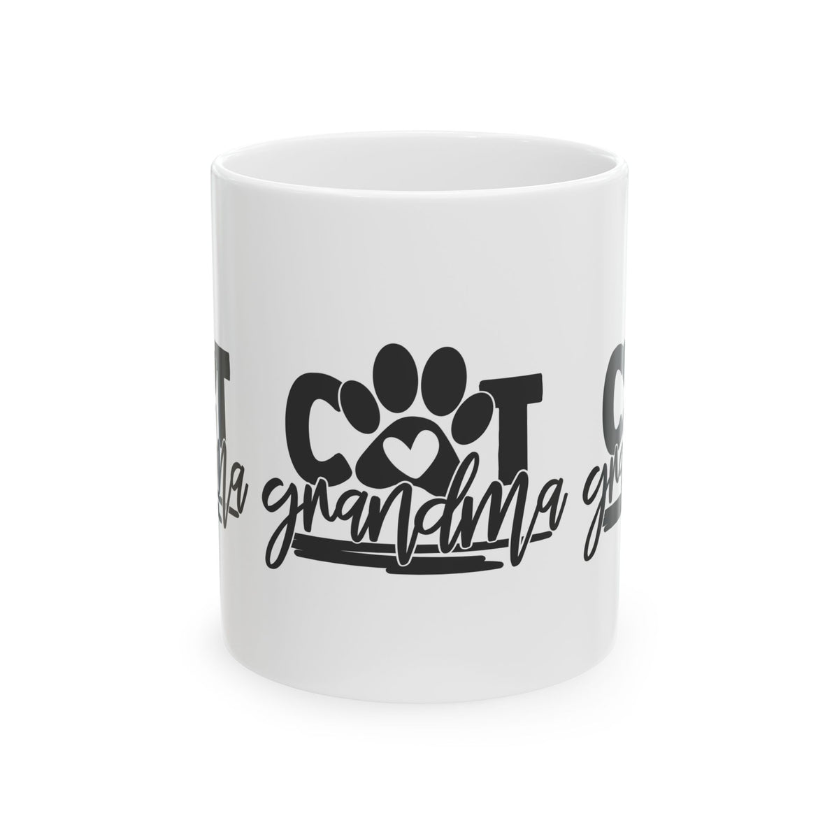 Grandma Paw Print Ceramic Mug – 'Cat Grandma' Gift 11oz   Item #379599