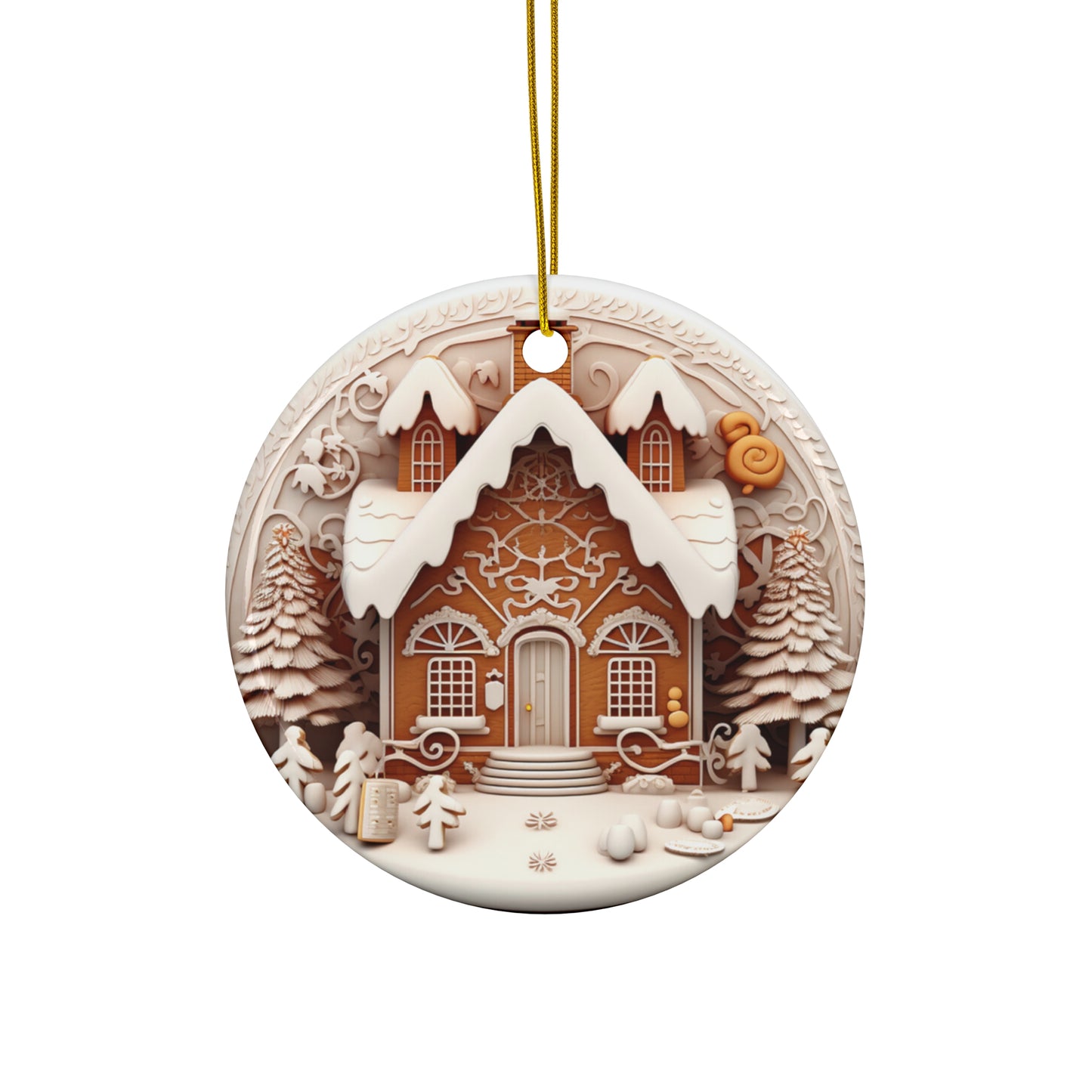 Ceramic Ornament - Gingerbread     Item #1209387