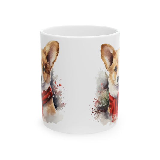 Christmas Corgi Ceramic Mug 11oz   Item #95794