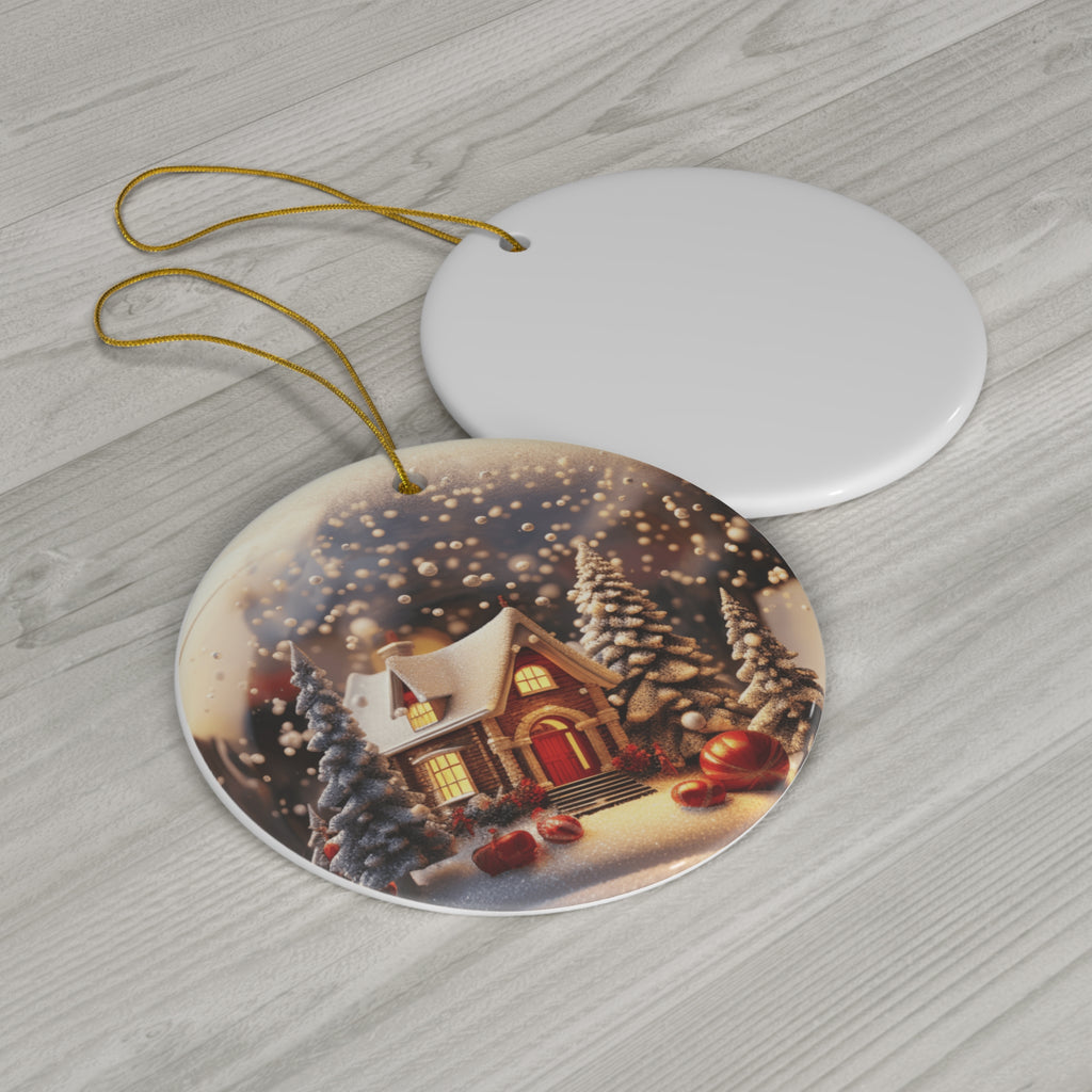 Globe House Ceramic Ornament     Item #5575933