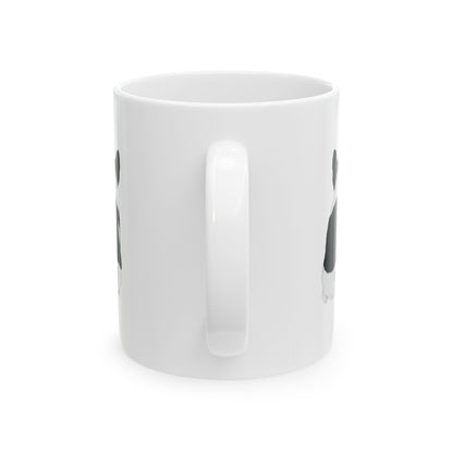 Dog Silhouette Mug – Back View Ceramic Coffee Cup 11oz    Item #4711