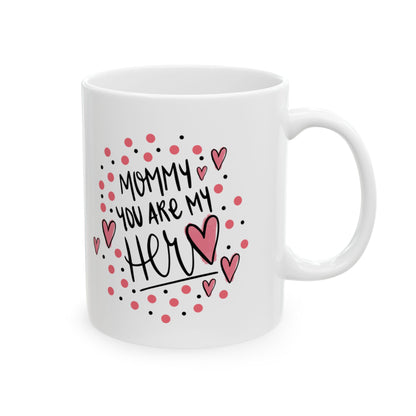 Valentine Heart Mom Ceramic Mug – "Nothing You Do" Love Quote 11oz  Item #390851